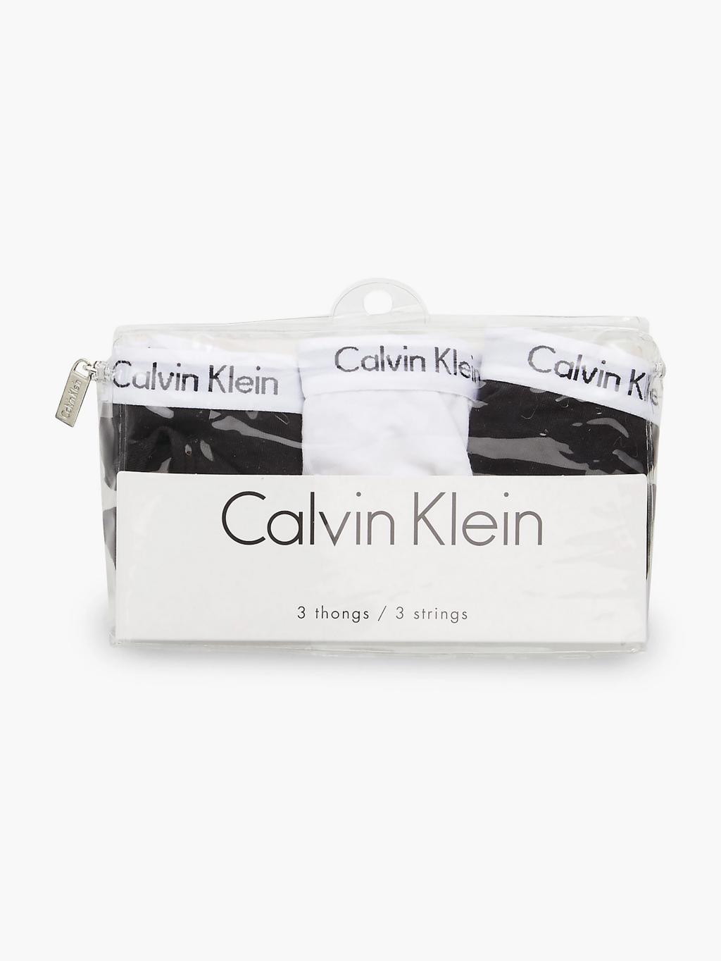 QD3587 - dámská tanga Calvin Klein 3 pack