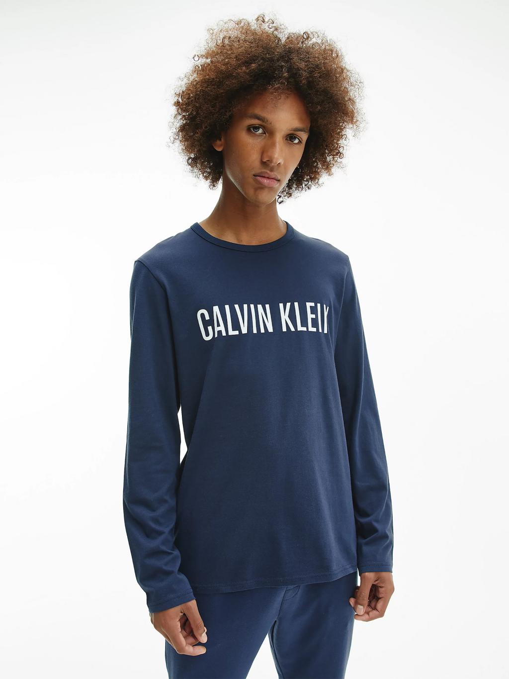 NM1958/8SB - pánské triko Calvin Klein dlouhé